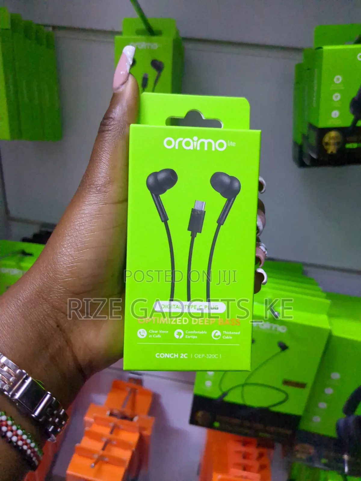 Oraimo Type C Deep Bass Earphones With Warranty