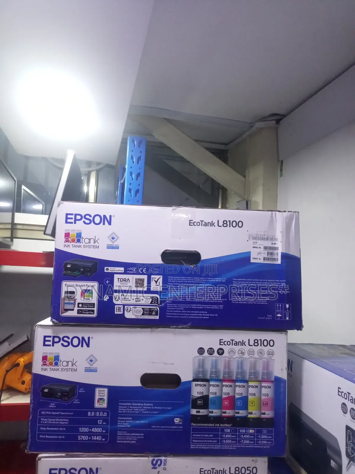 Ecotank L8100 Epison Wireless Photoprinter