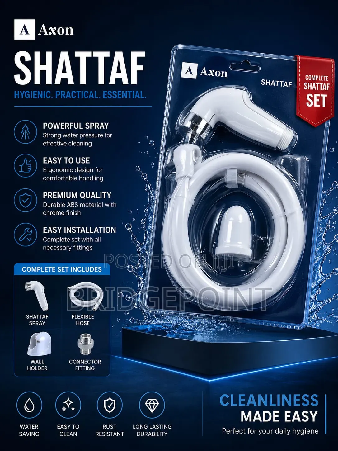 Arabic Shower White Plastic