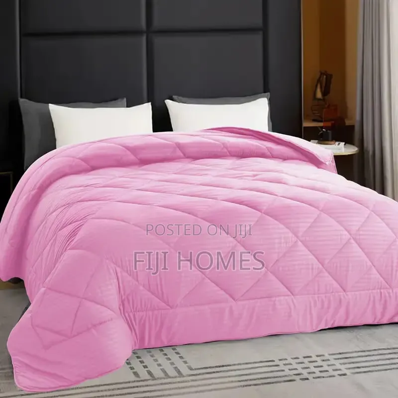 4pc Striped Cotton Binded Duvet Set | 6x7 (220x240cm)