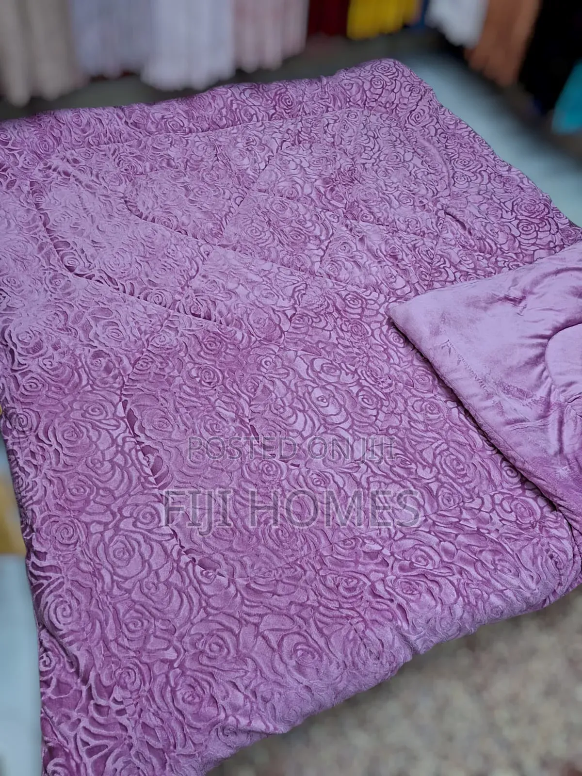 Plain Cabbage Print Single Duvet | 200x230cm