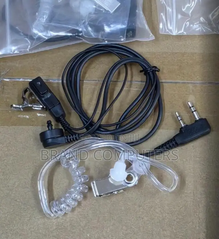 2 Pin Baofeng Walkie Talkie Earpiece With Clear Tube