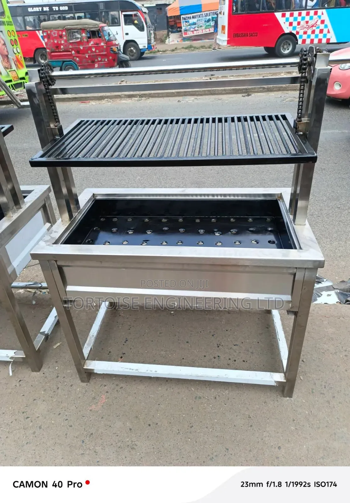 Commercial Stainless Steel Charcoal Grill