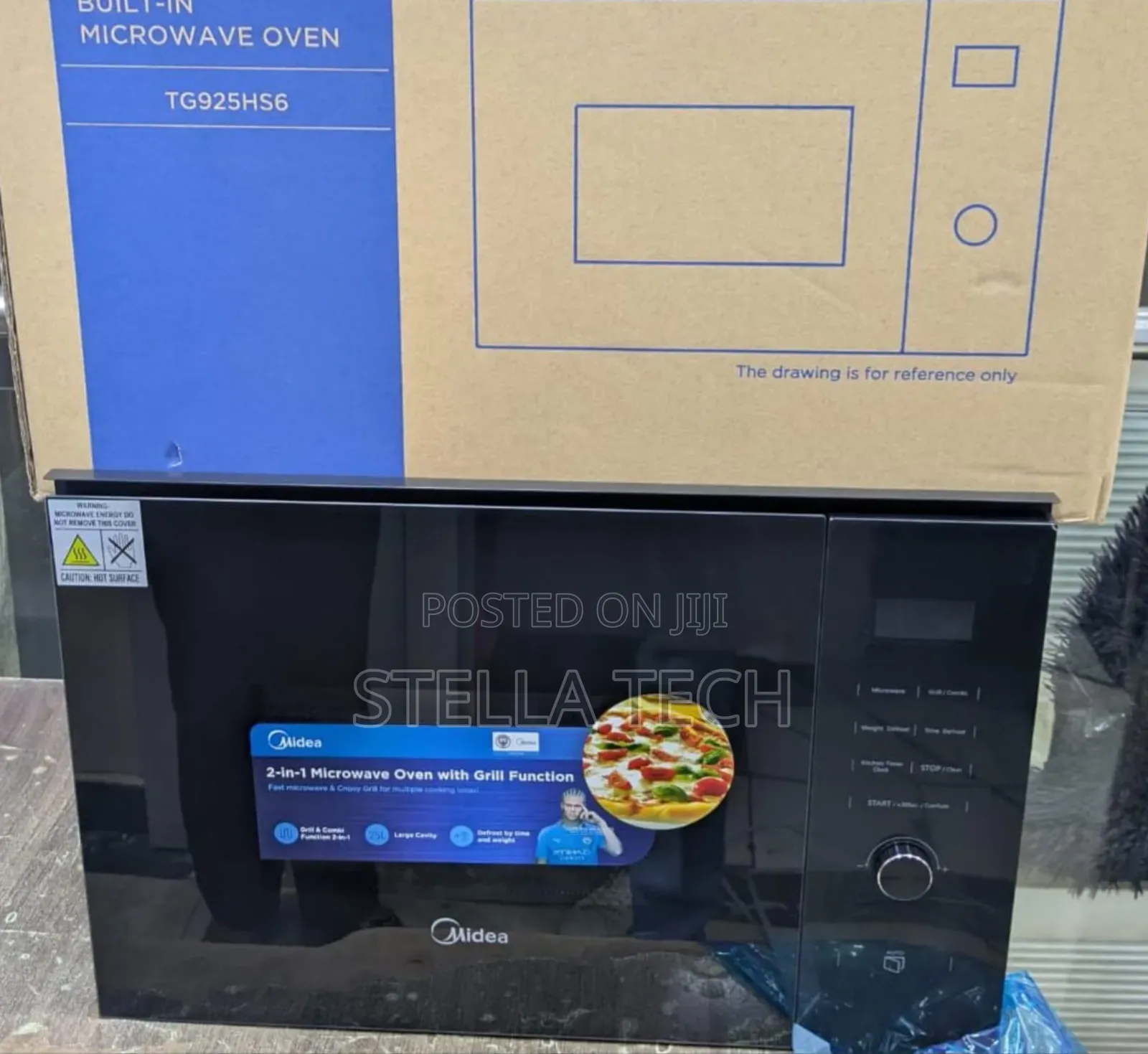 Midea 25L 900W Built in Microwave Oven AG925BVE-SS