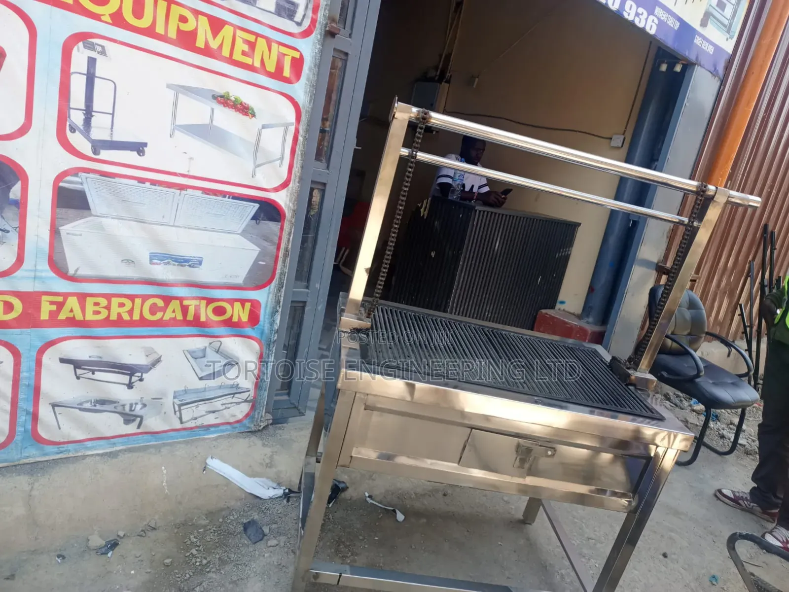 Commercial Stainless Steel Charcoal Grills Size 900mm by 600mm