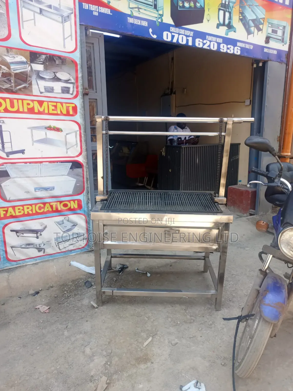 Commercial Stainless Steel Charcoal Grills Size 900mm by 600mm