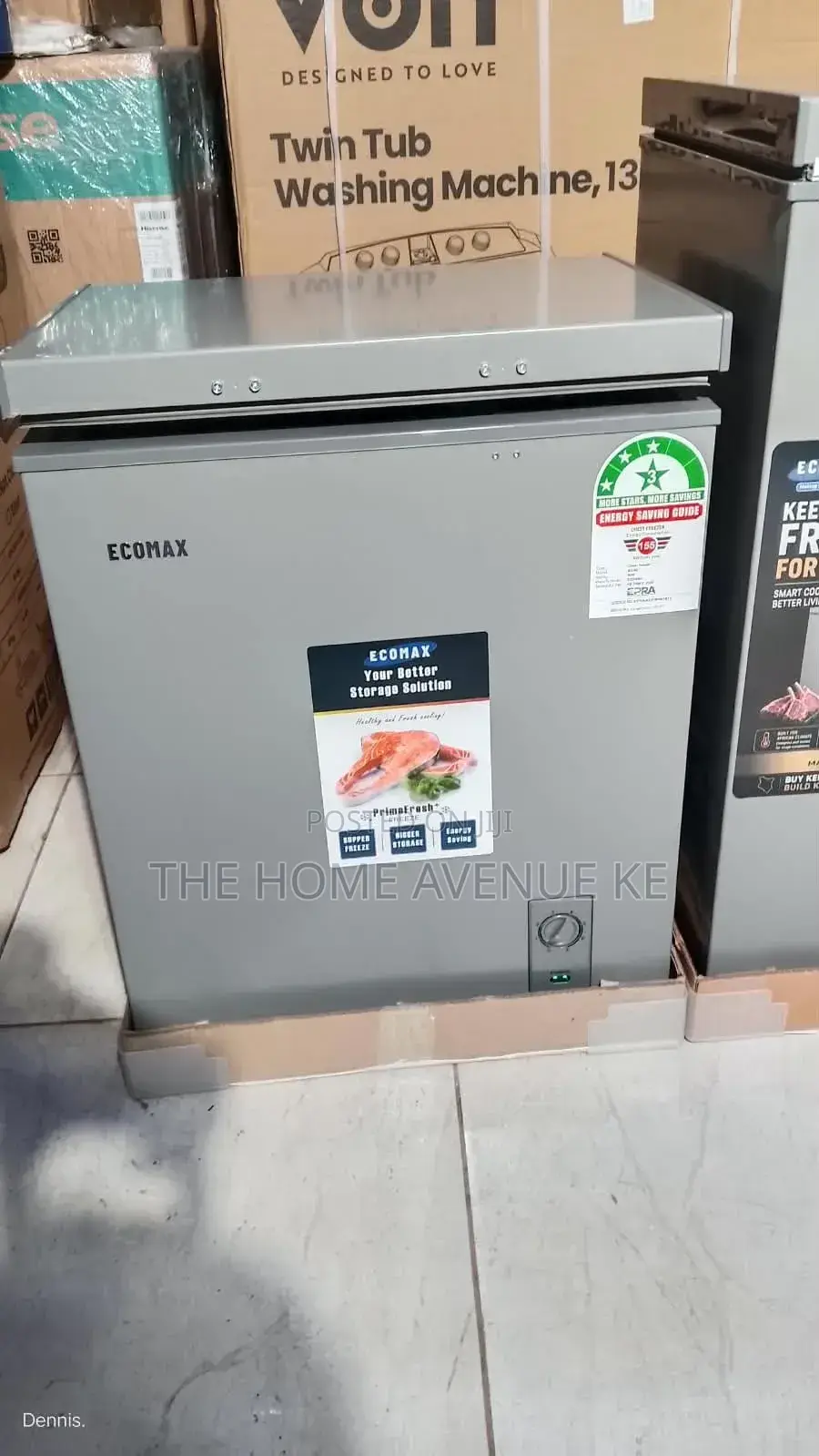 Ecomax Chest Freezer 60l With Free Fridge Guard