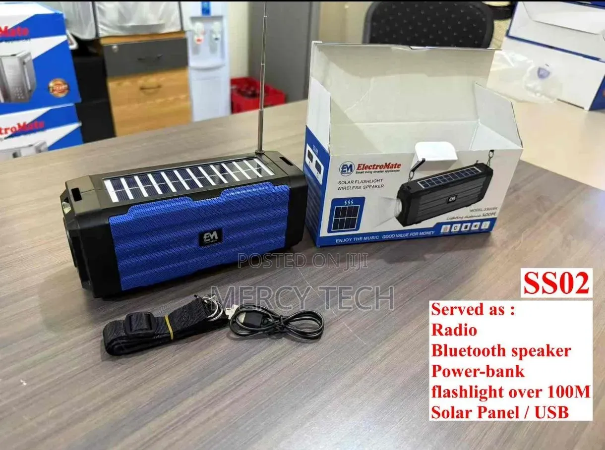 Electromate Solar Flashlight Wireless Robot Speaker