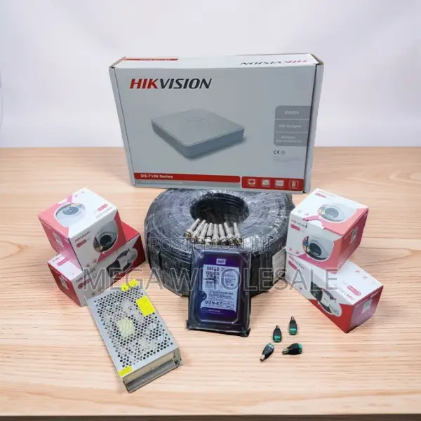 Hikvision 4 Smart Hybrid Colored Night Vision CCTV Cameras Kit