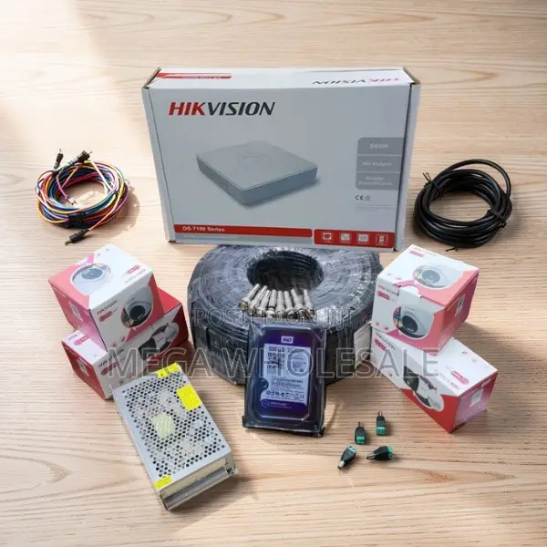 Full HD 4 Smart Hybrid Colored Night Vision CCTV Cameras Kit