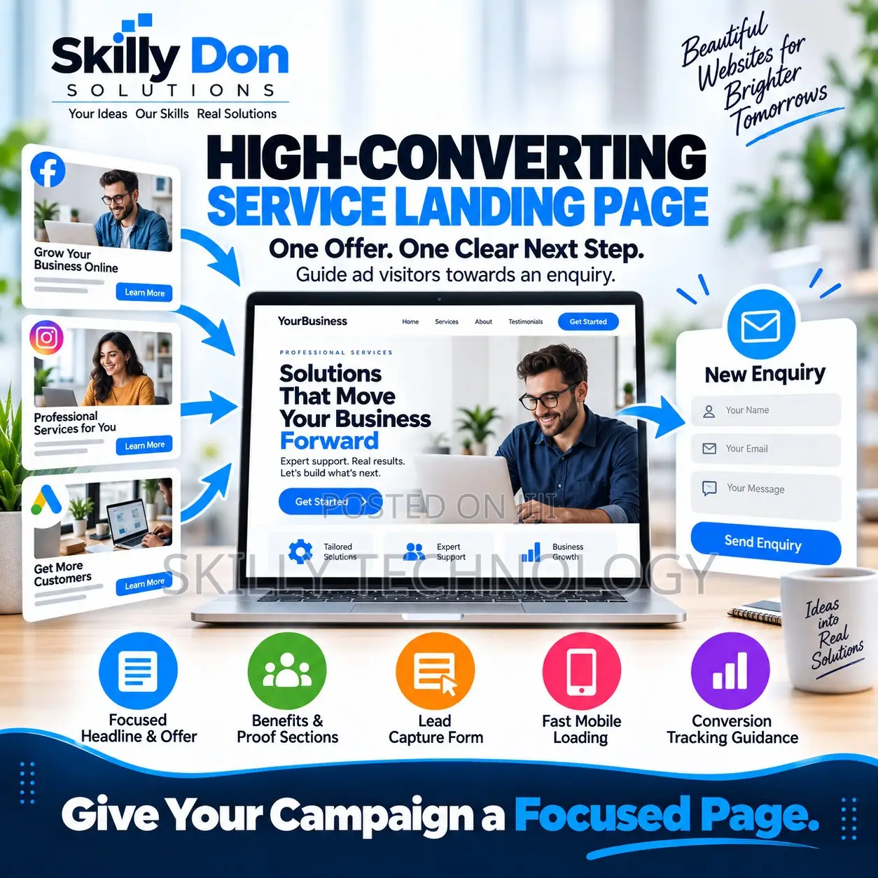 High-Converting Service Landing Pages