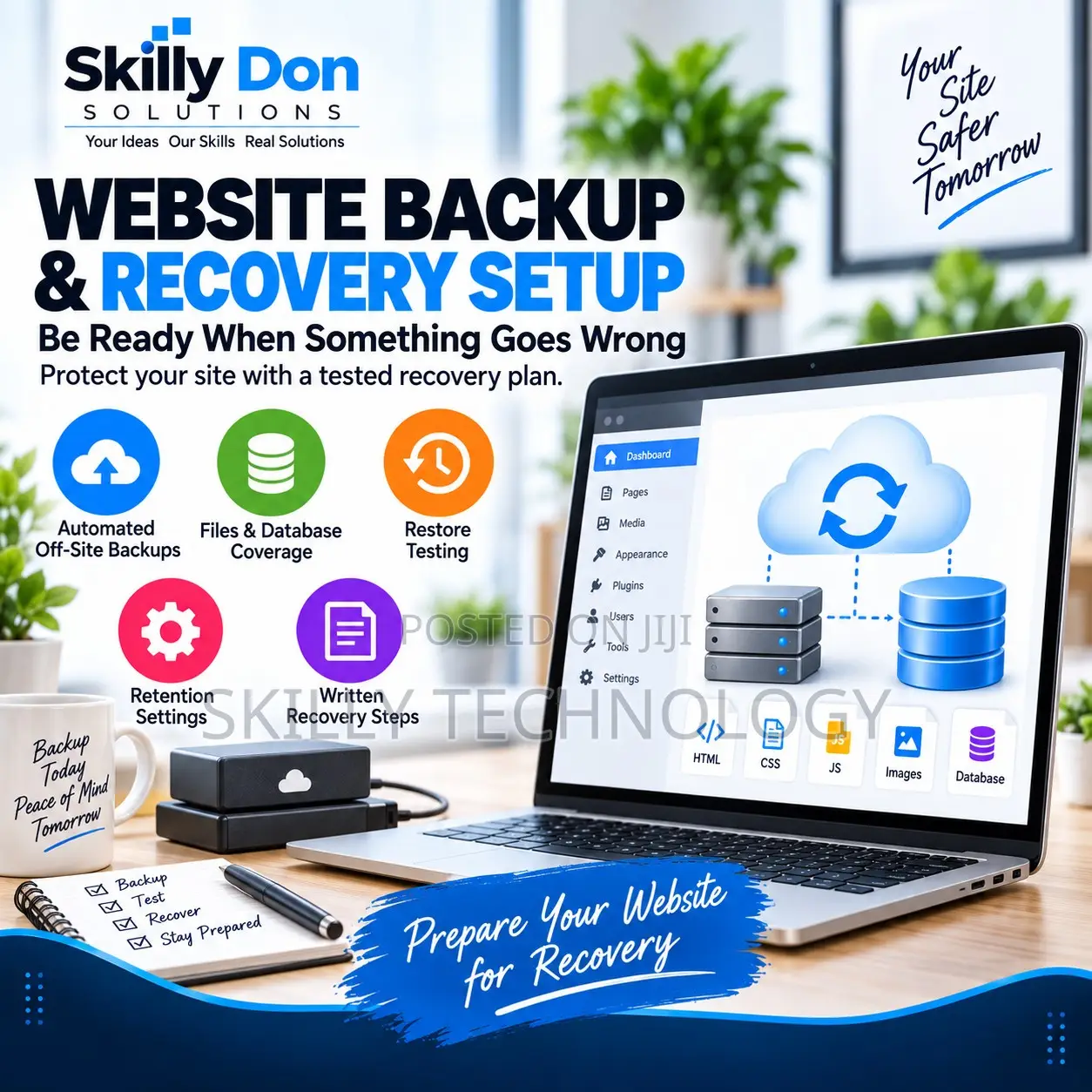 Website Backup Recovery Setup