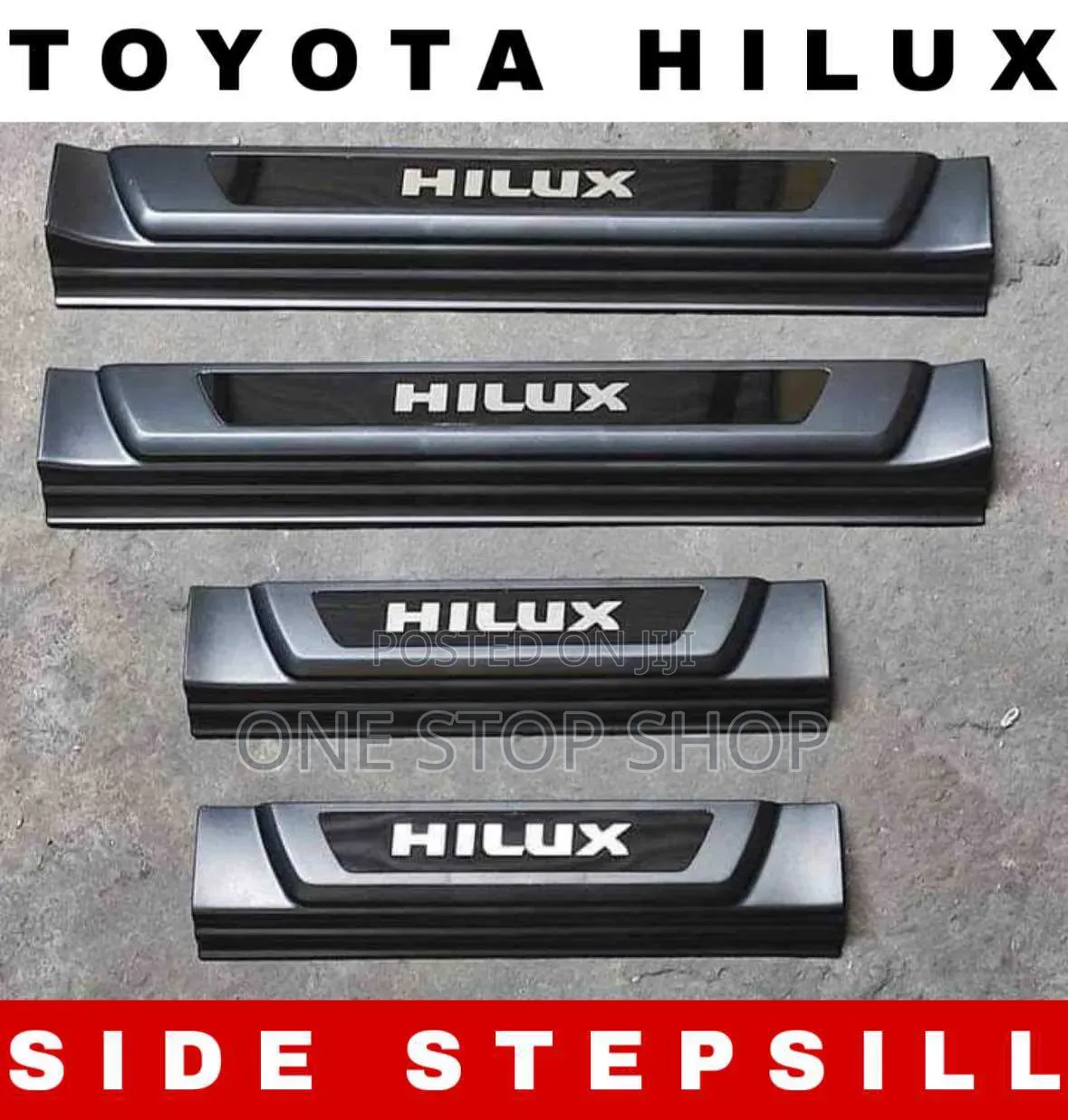 Illuminated Hilux LED Stainless Steel Door Sill Branded Different Logo