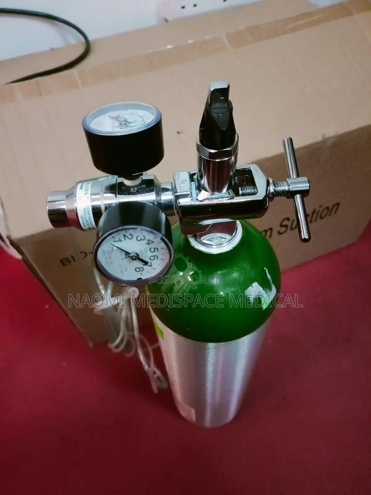Pin Index 4.5m3 Oxygen Cylinder Complete With Regulator