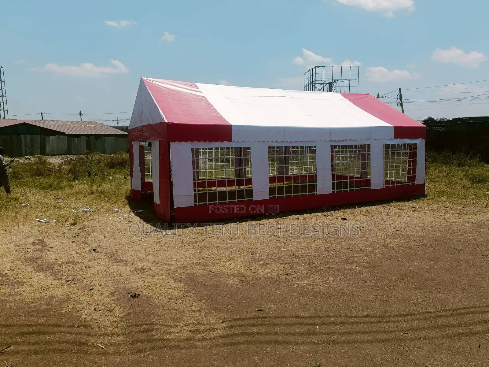 Quality 100-Seater Flat Roof Tent for Sale