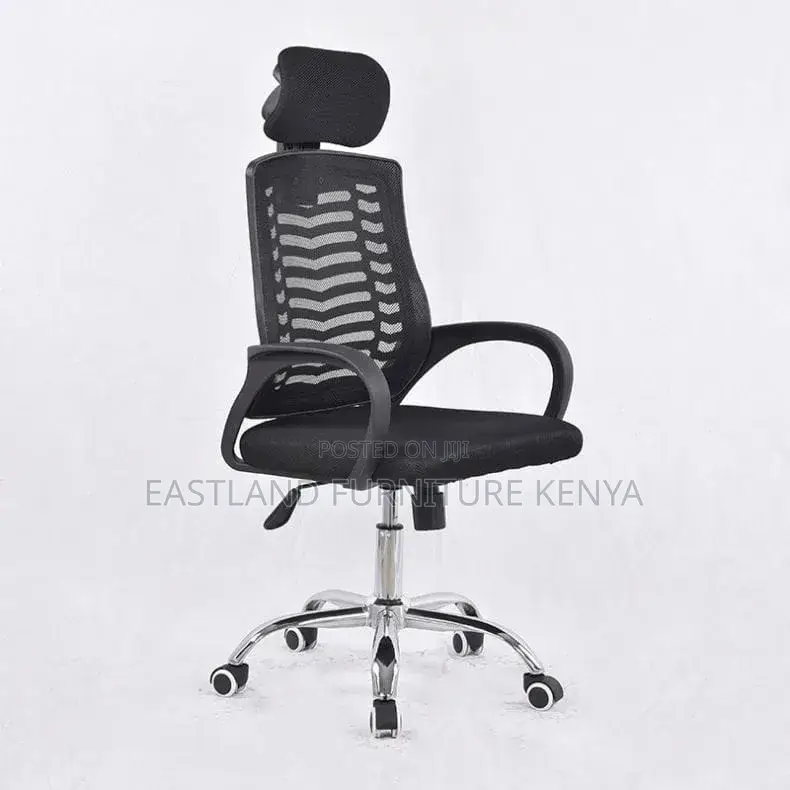 Black Mesh Office Chair - Lumbar Support Task Office Chair