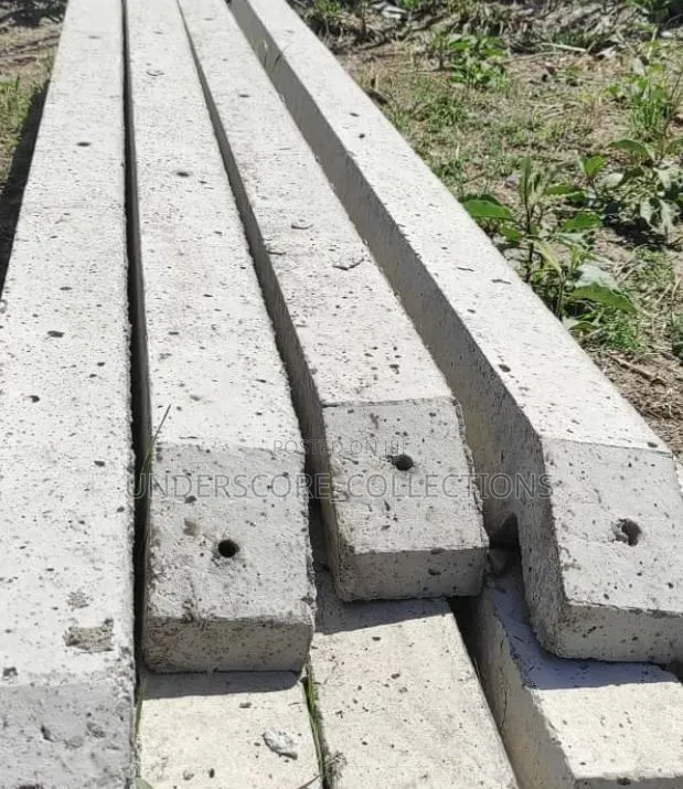 10ft Straight Concrete Fence Posts