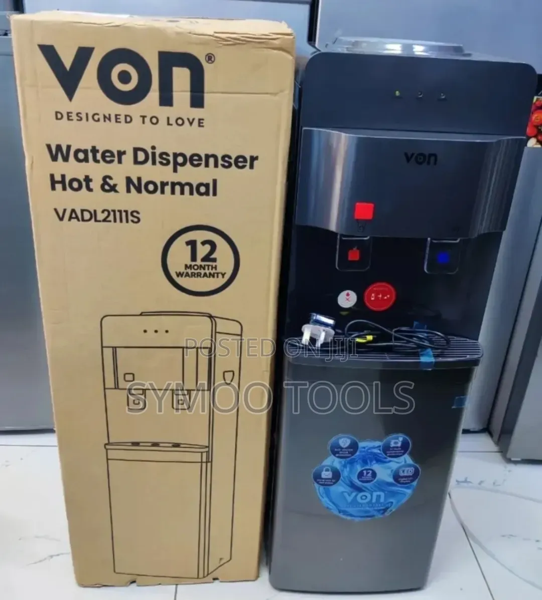 VON Hot Normal Storage Cabinet Water Dispenser