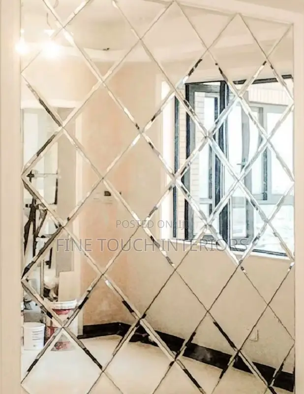 Dining Room Diamond Acrylic Mirror Decor