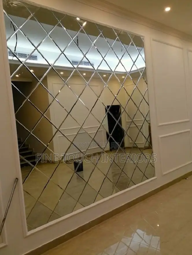 Living Room Diamond Acrylic Mirrors