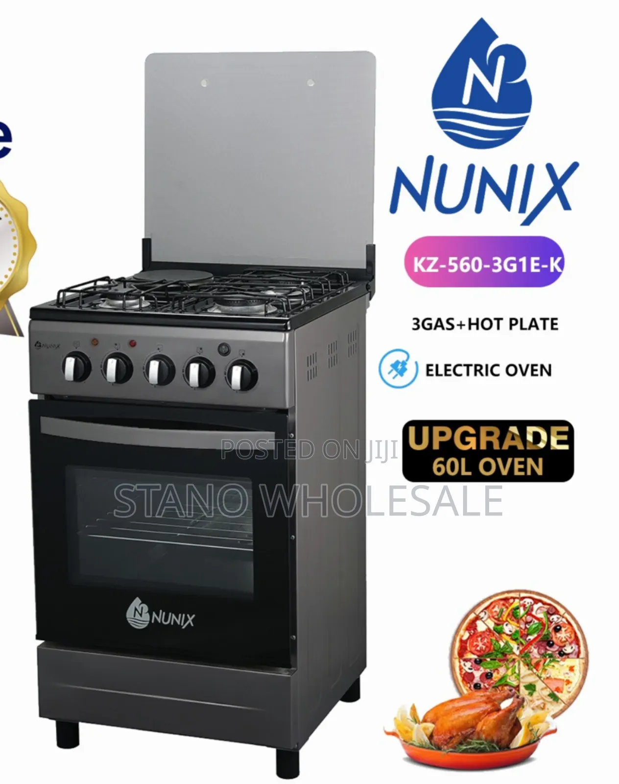 Nunix 3+1 Standing Cooker