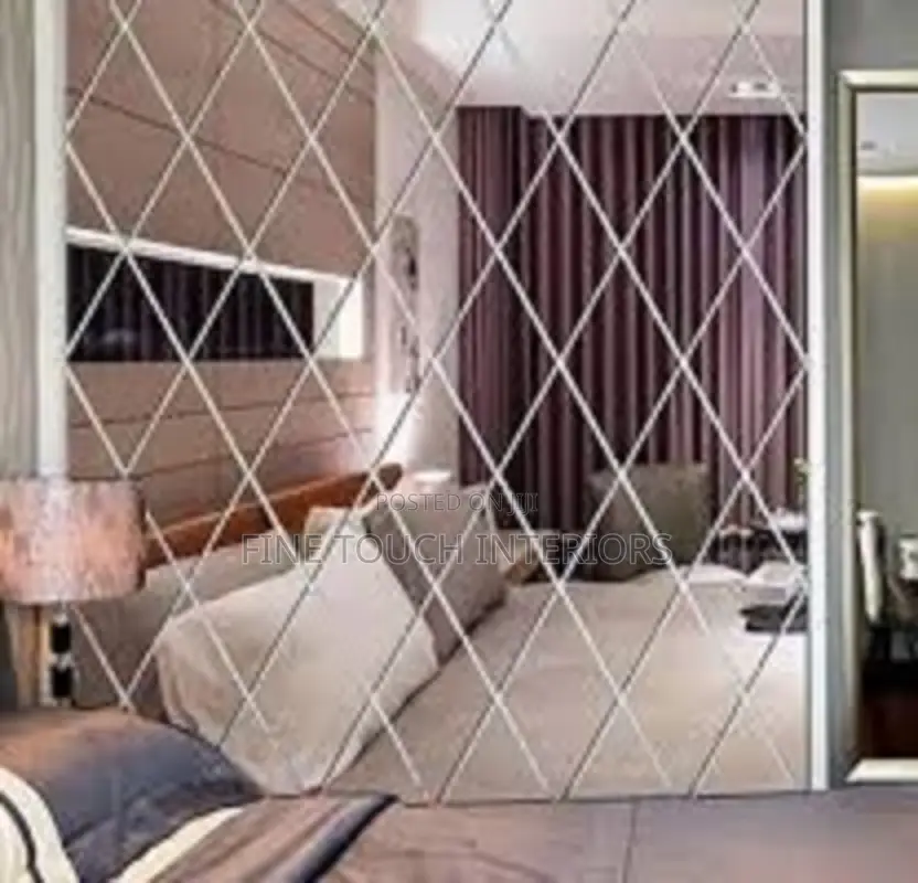 Bedroom Diamond Acrylic Wall Mirror