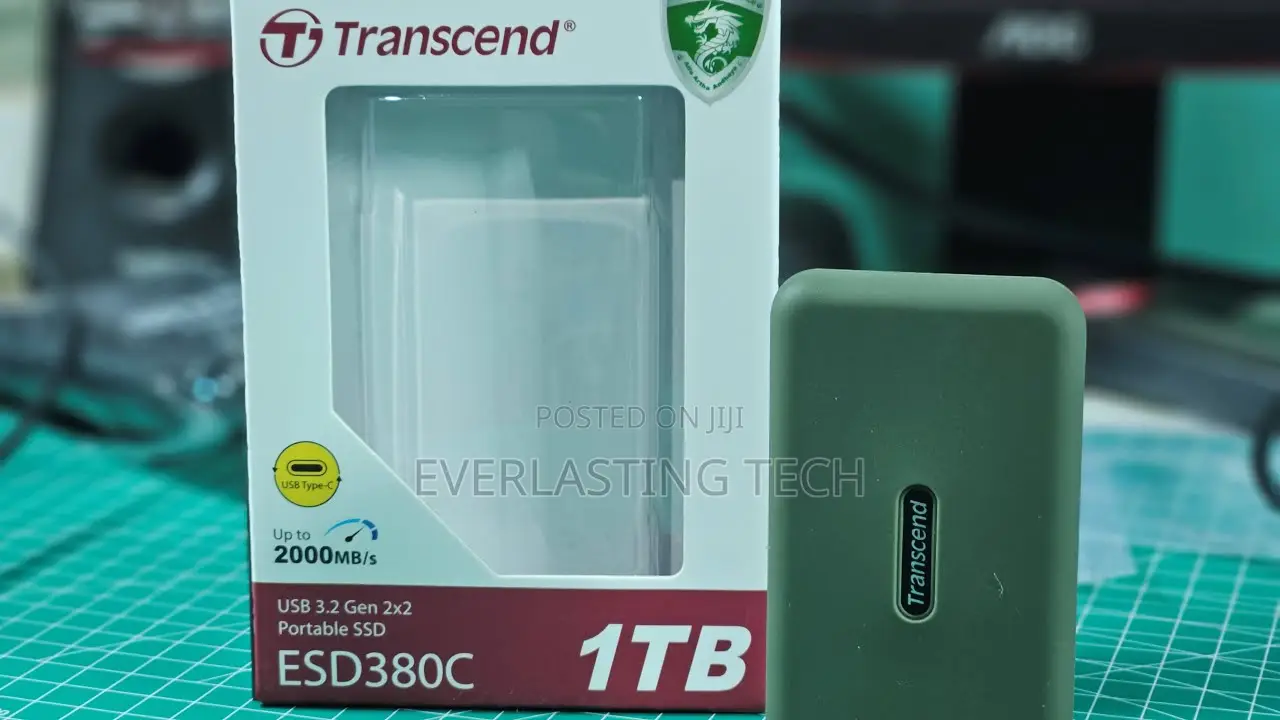 Transcend 1TB ESD380C Portable SSD Up to 2000mb/S Shock-Resistant