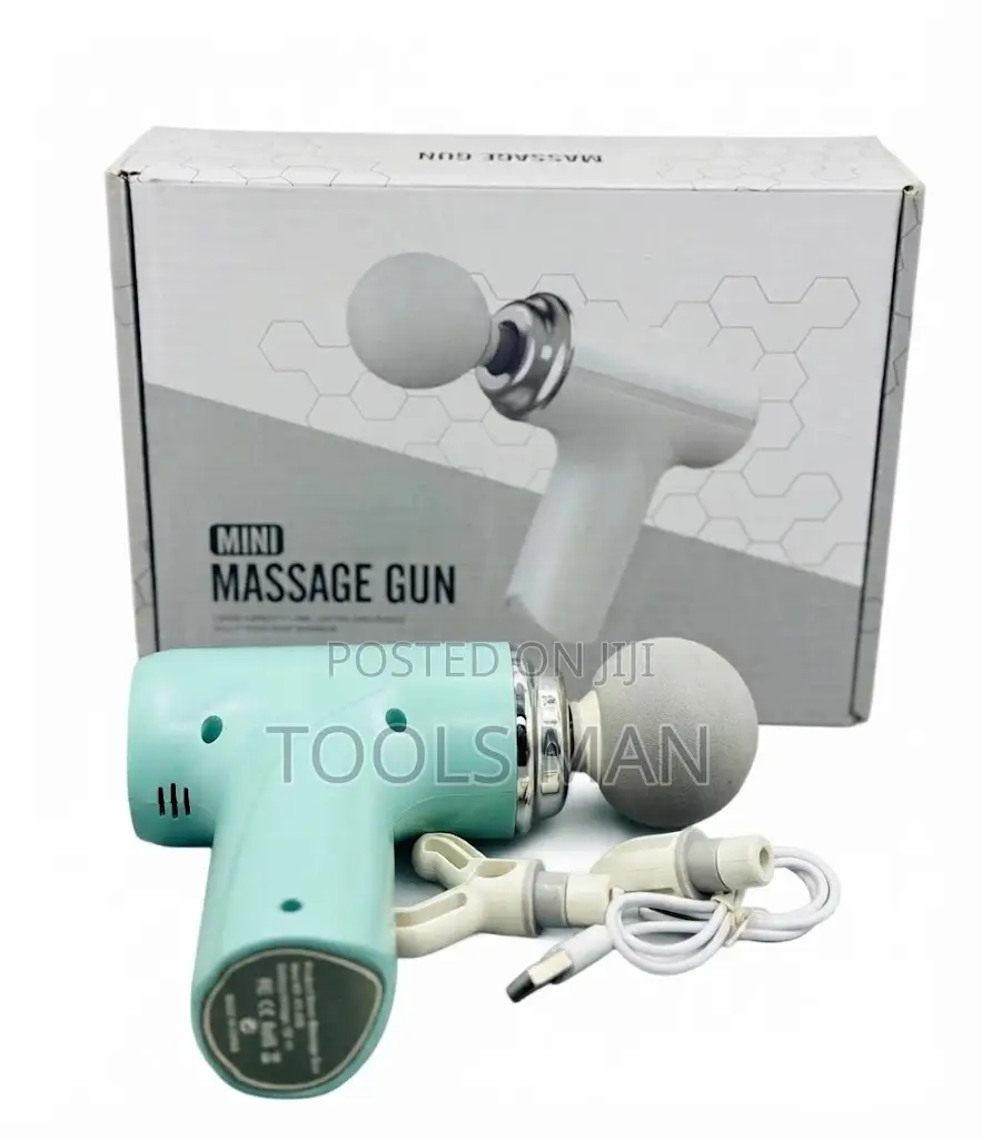 Massage Gun.Mini Electric Muscle Massager 4 Heads Machine