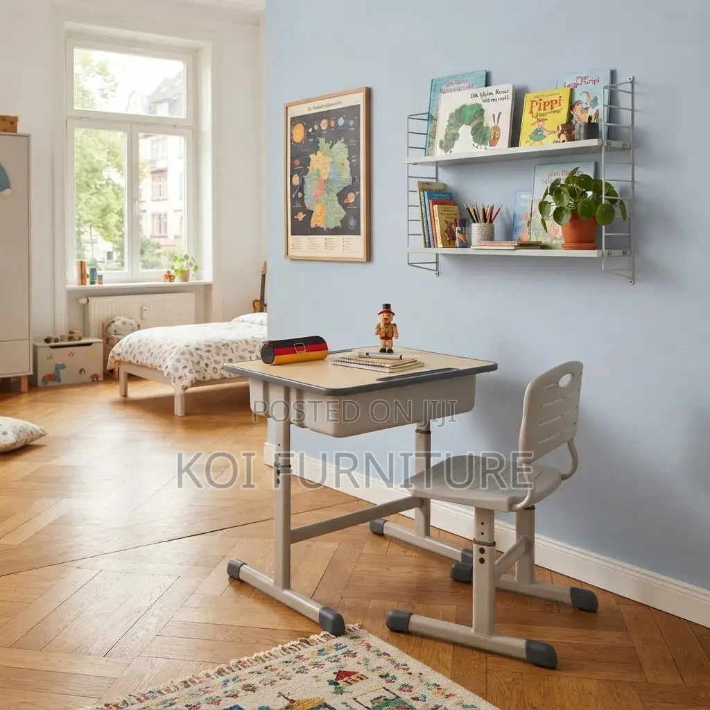 Home Desks; Modern Brown Height Reclining Schools Kids Desk Chair