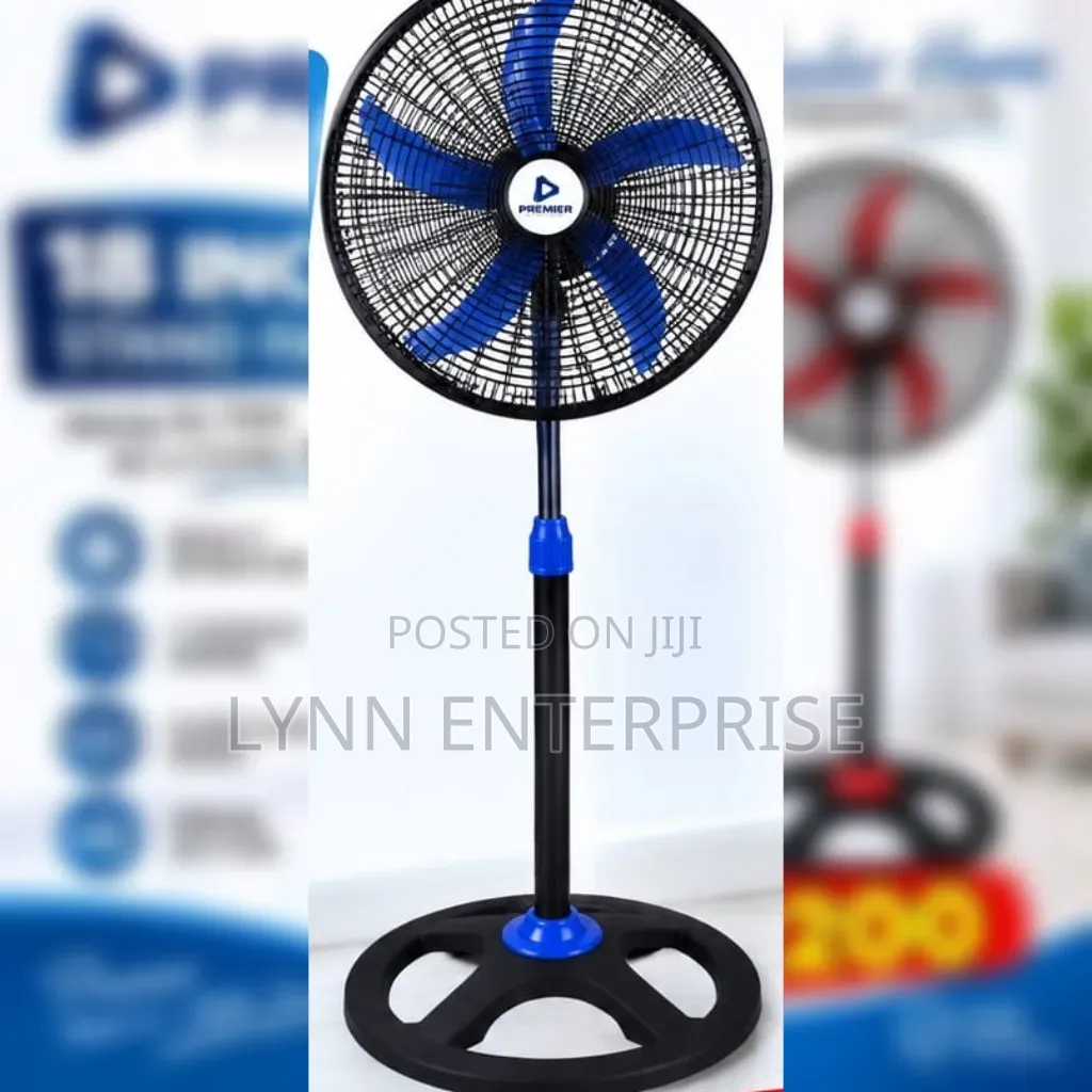 Premier 18 Inches Standing Fan 3 Variable Speed