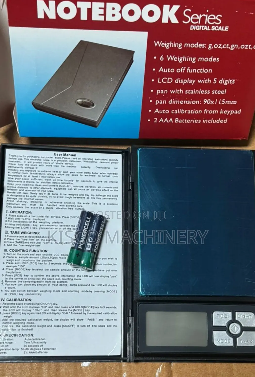 Notebook 500gram Digital Scale/Gold Scale