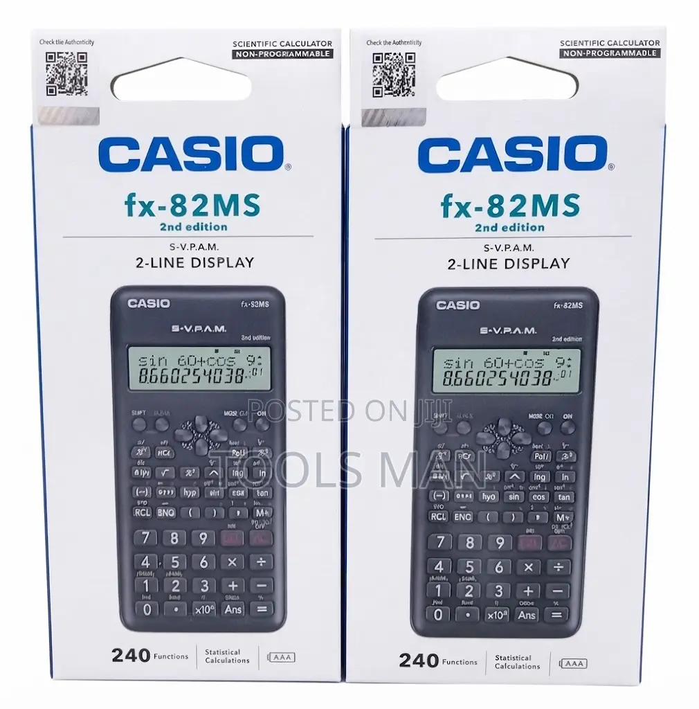 Scientific Calculator Casio Fx-82ms 2nd Edition 240 Functions- CBC