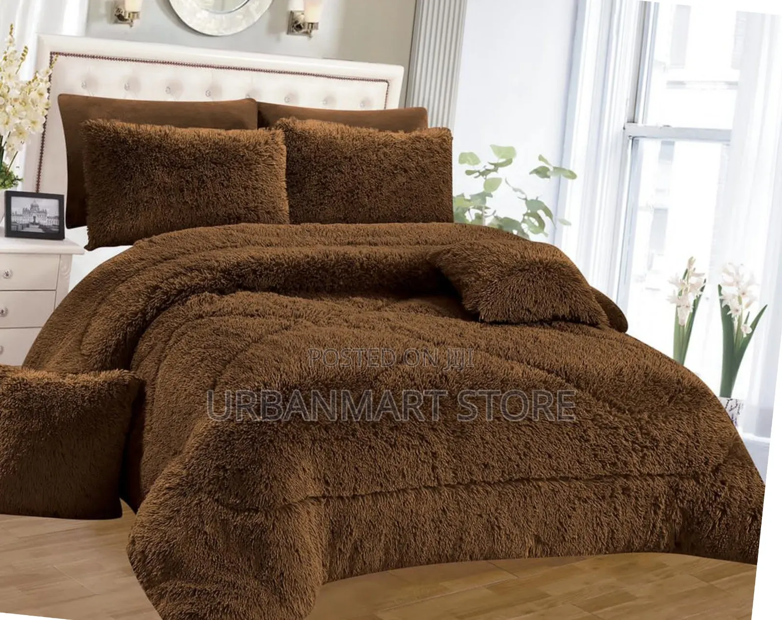 Fluffy 6x7 Duvet Set With Bedsheet and 4 Pillow Cases