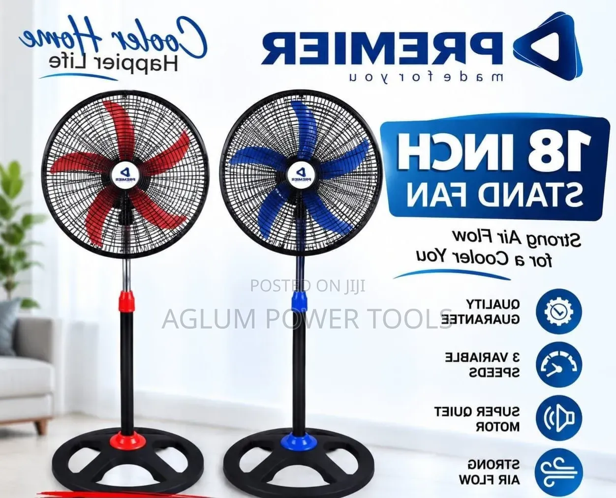 Premier Stand Fan 18 Inches