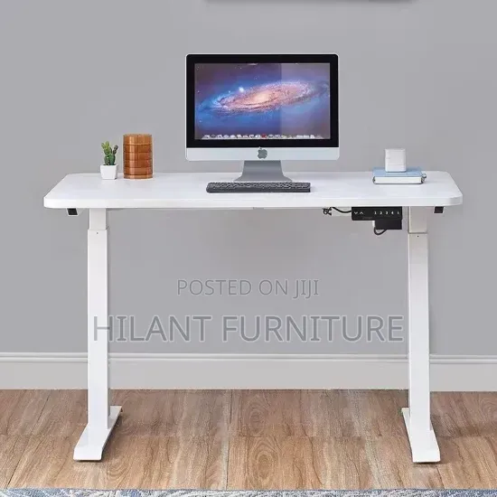 1.2M Electric Height Adjustable Sit-Stand Office Desk – White