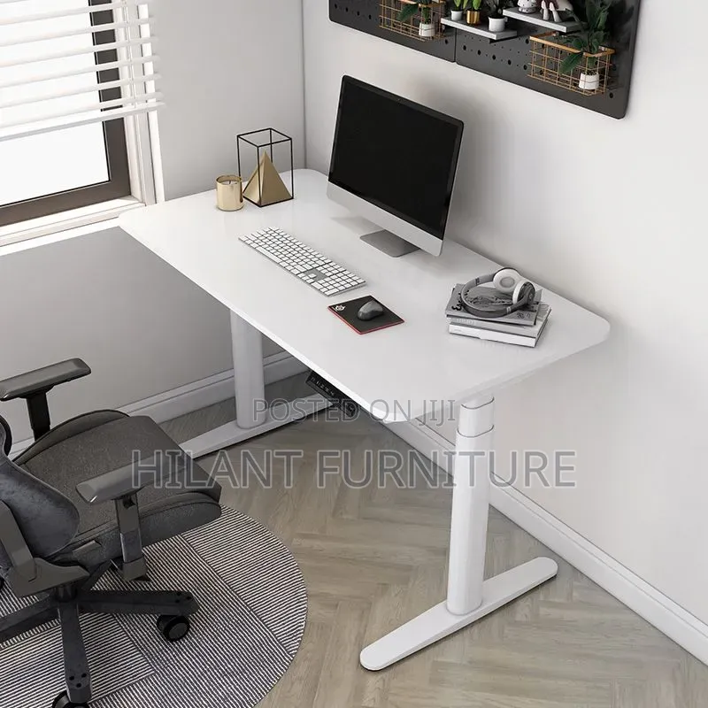 1.4M Electric Height Adjustable Sit-Stand Office Desk – White