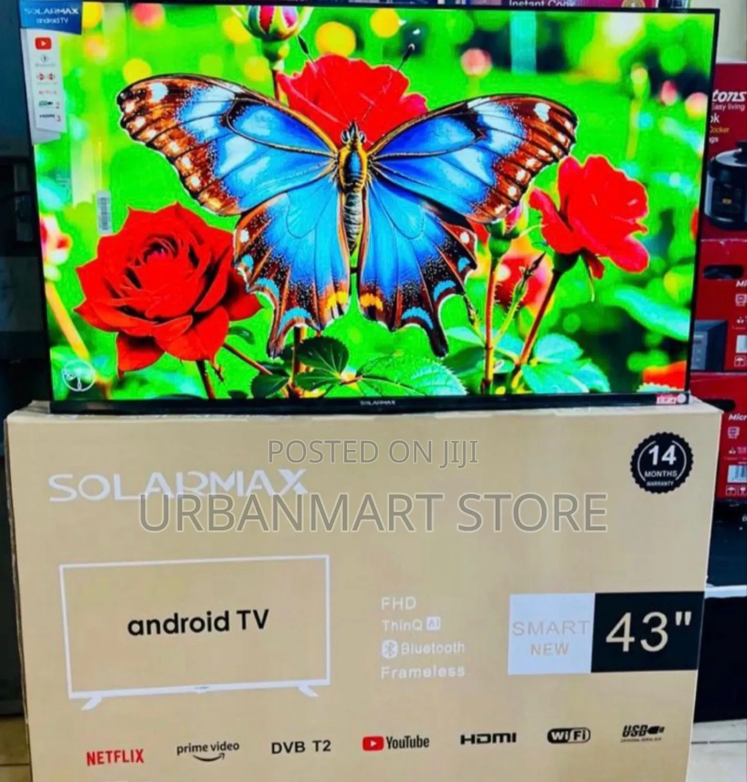Solarmax 43" Frameless Full HD Digital Smart TV