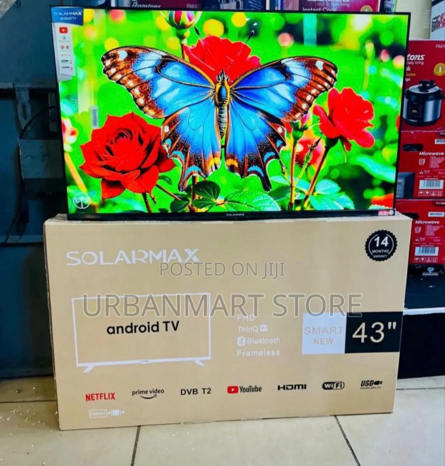 Solarmax 43" Frameless Full HD Digital Smart TV