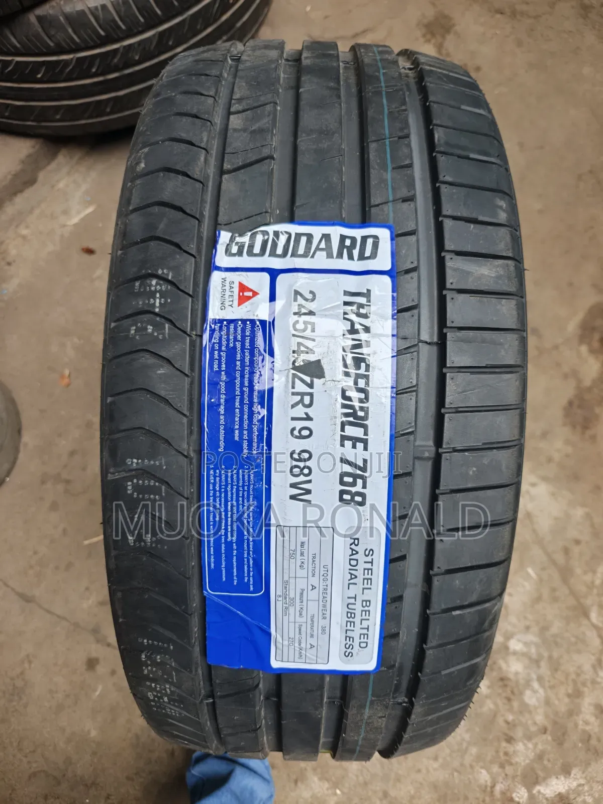 245/40r19 Goodard Tyre