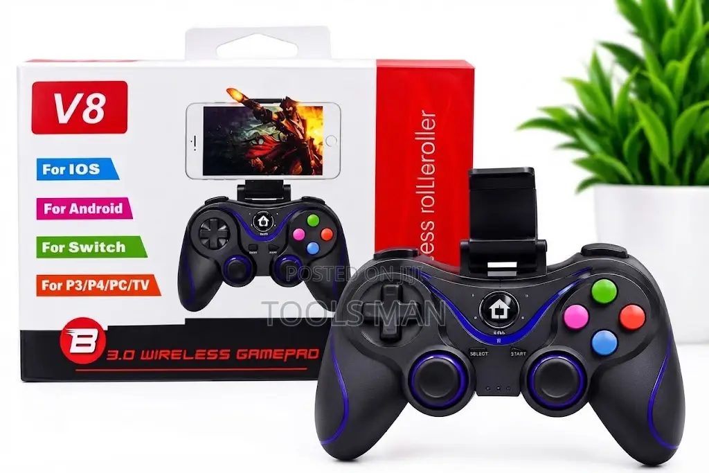 V8 3.0 Wireless Gamepad for iOS Android Switch PC