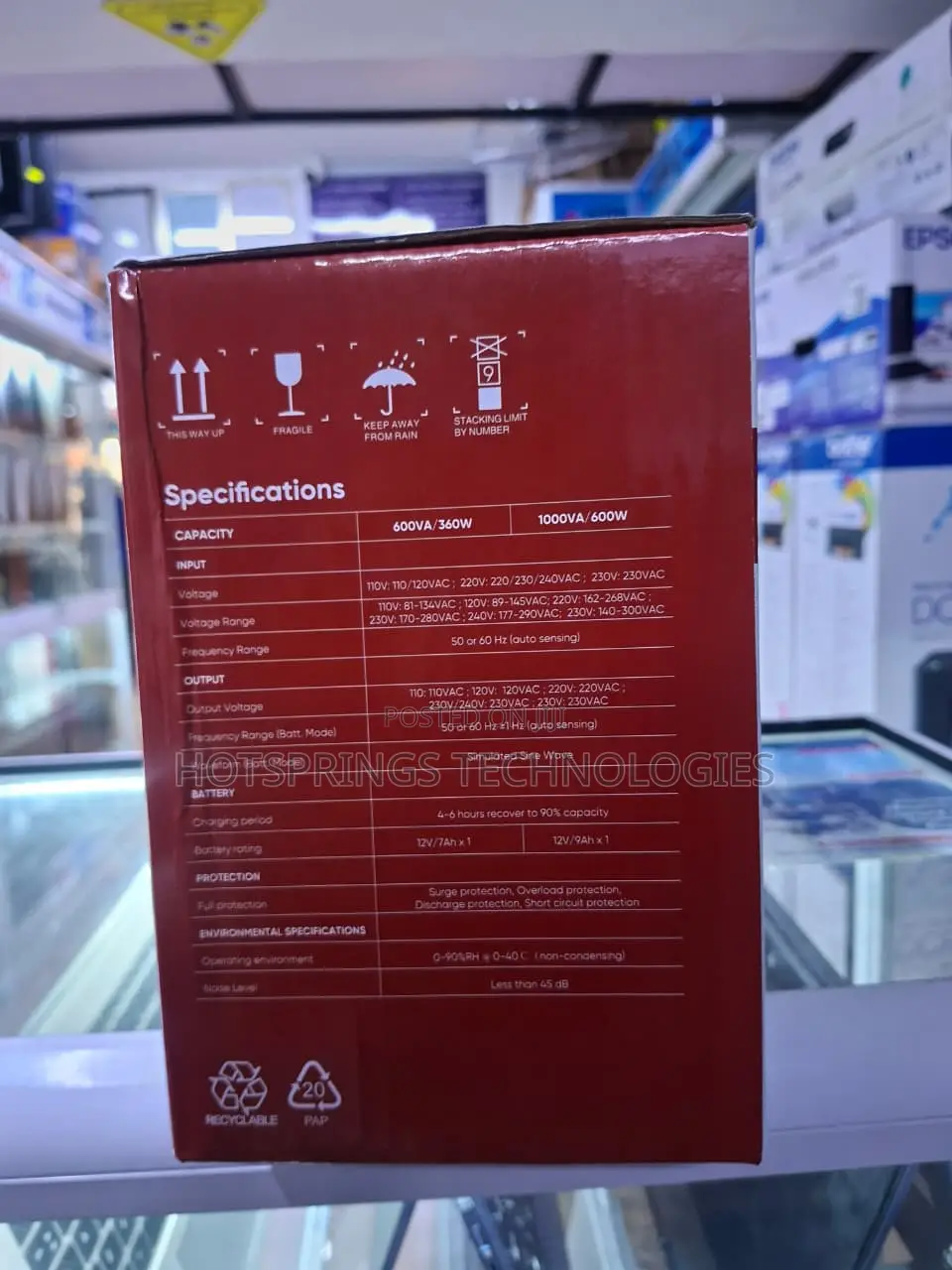 Hikvision Smart Backup Series UPS DS-UPS1000