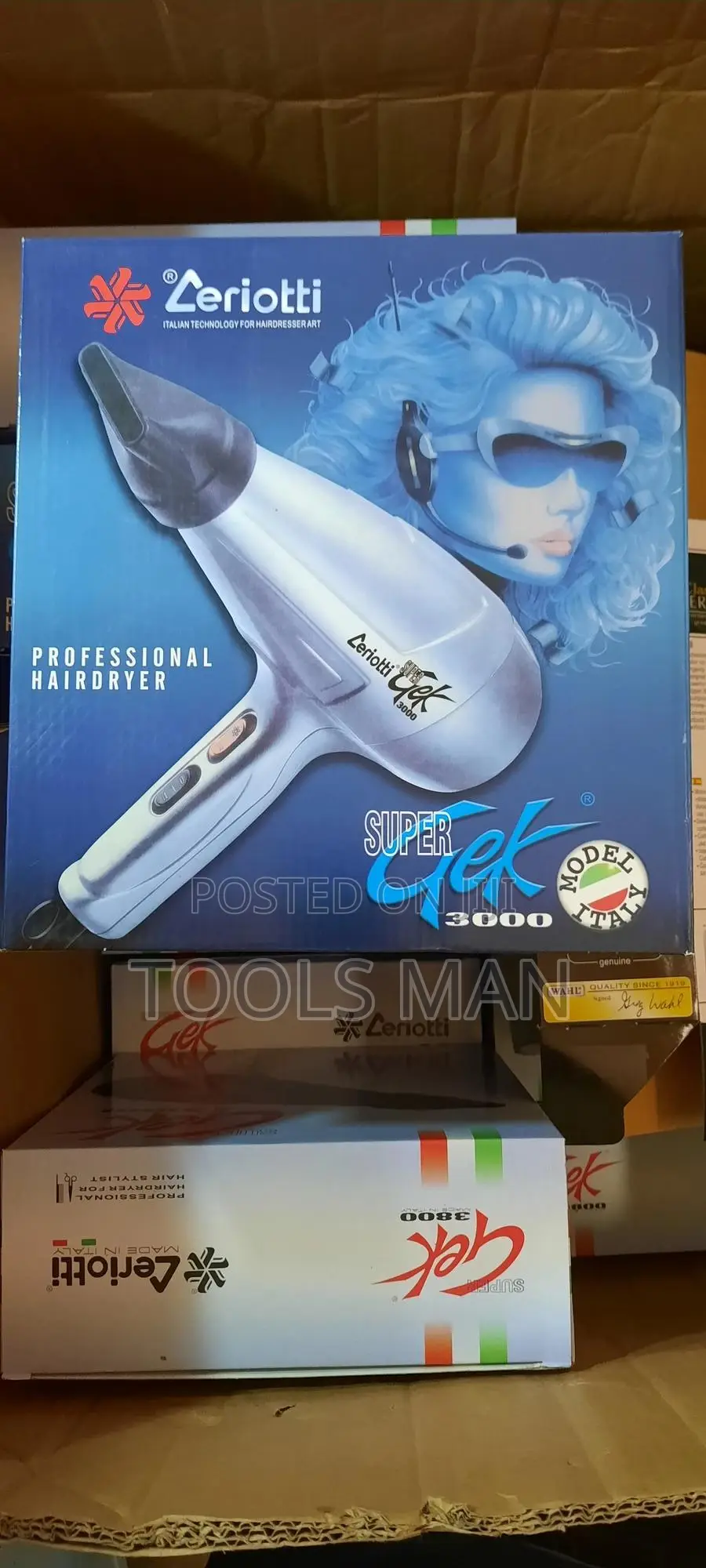 Blow Dryer. Ceriotti Super Gek 3000 Professional Hair dryer.Wholesale