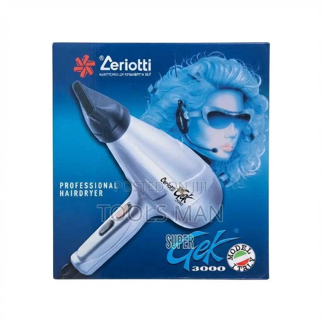 Blow Dryer. Ceriotti Super Gek 3000 Professional Hair dryer.Wholesale