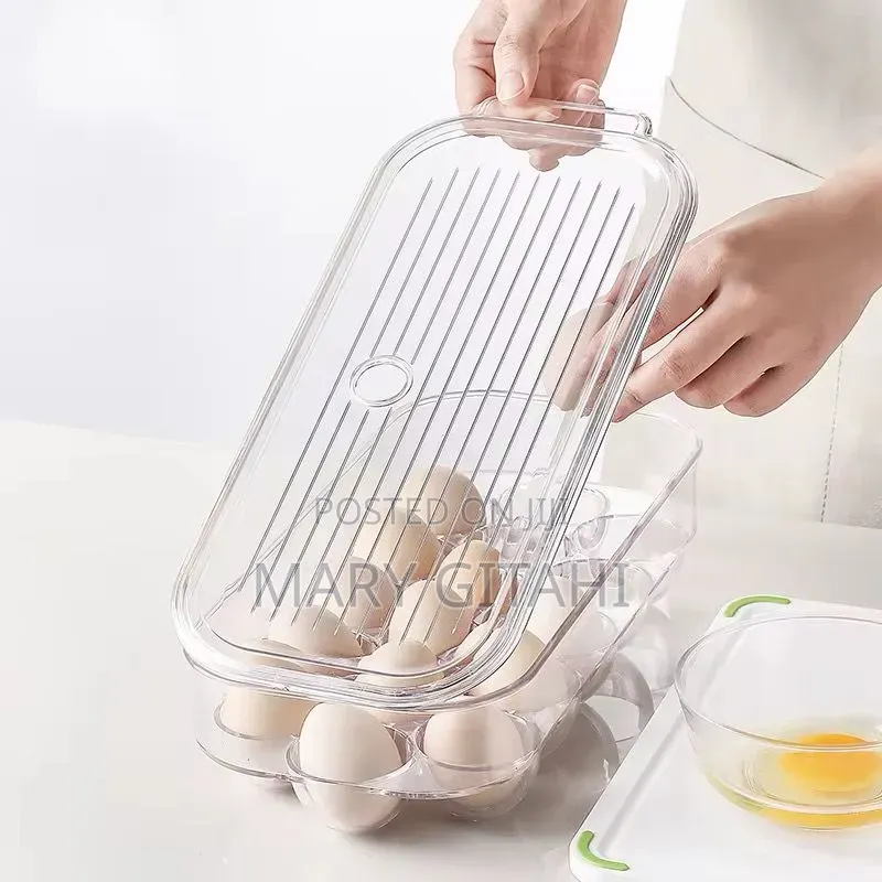 *16 Grid Egg Holder With Handle Lid*