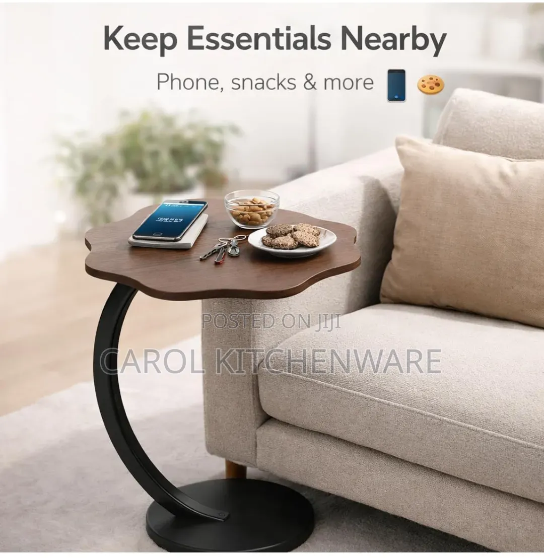 Curved C Shape Side Table