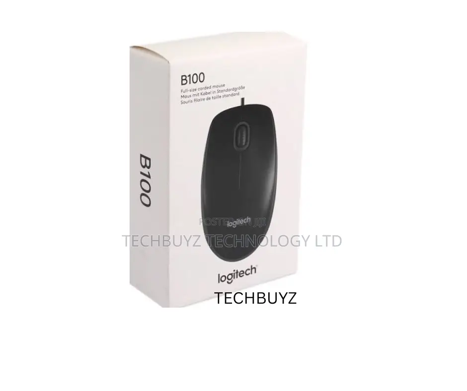 Logitech B100 USB Optical Mouse - 910-003357