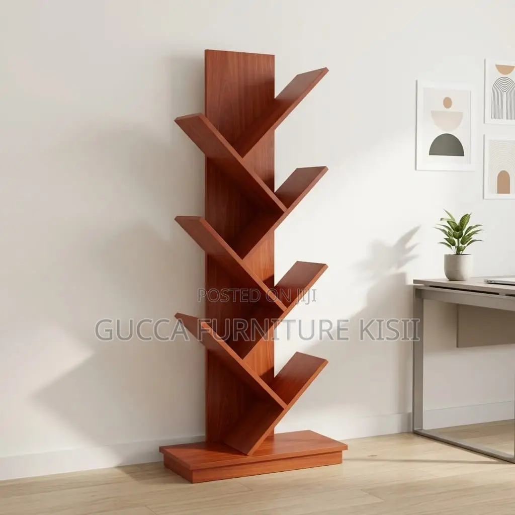 Tree Shaped Wooden Bookcase