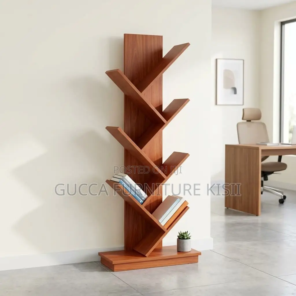 Tree Shaped Wooden Bookcase