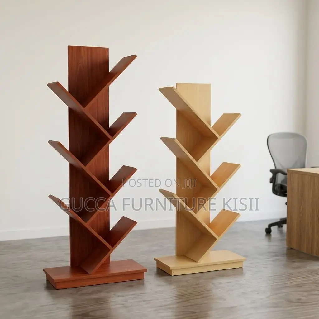 Tree Shaped Wooden Bookcase