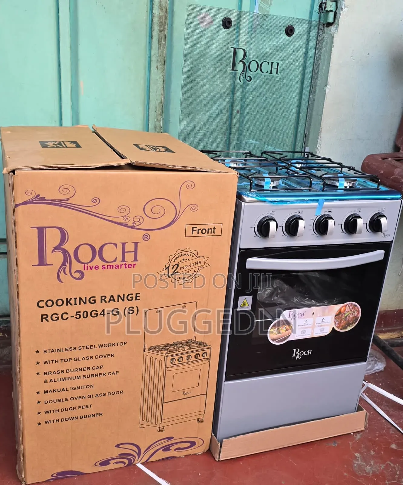 50*55 Roch Full Gas Standing Cooker.